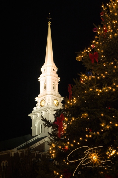North Church and Christmas Tree, Portsmouth, NH